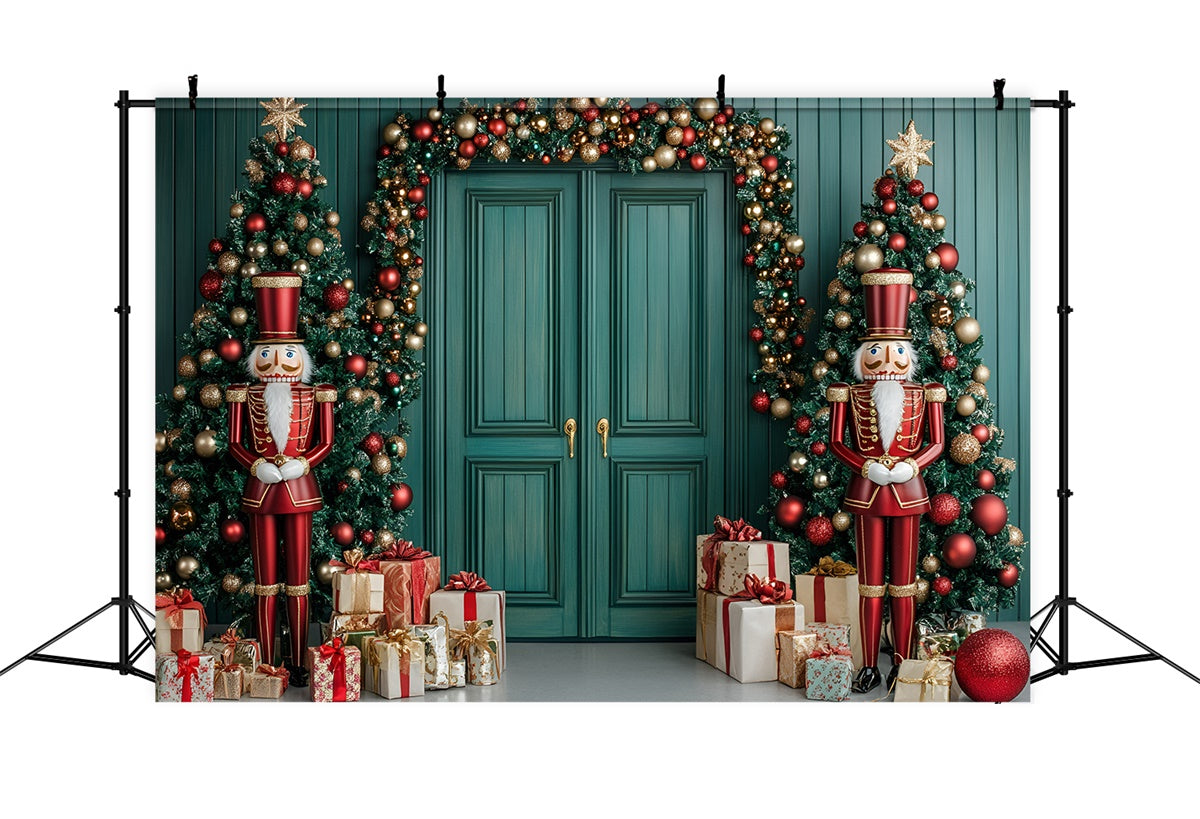 Christmas Backdrops Nutcracker Guarded Entrance Backdrop UK GQ57-29