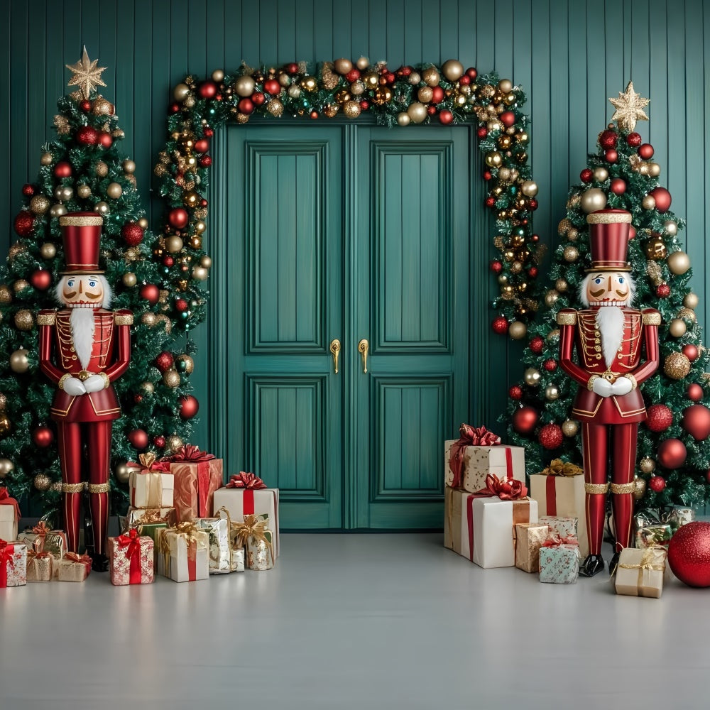 Christmas Backdrops Nutcracker Guarded Entrance Backdrop UK GQ57-29