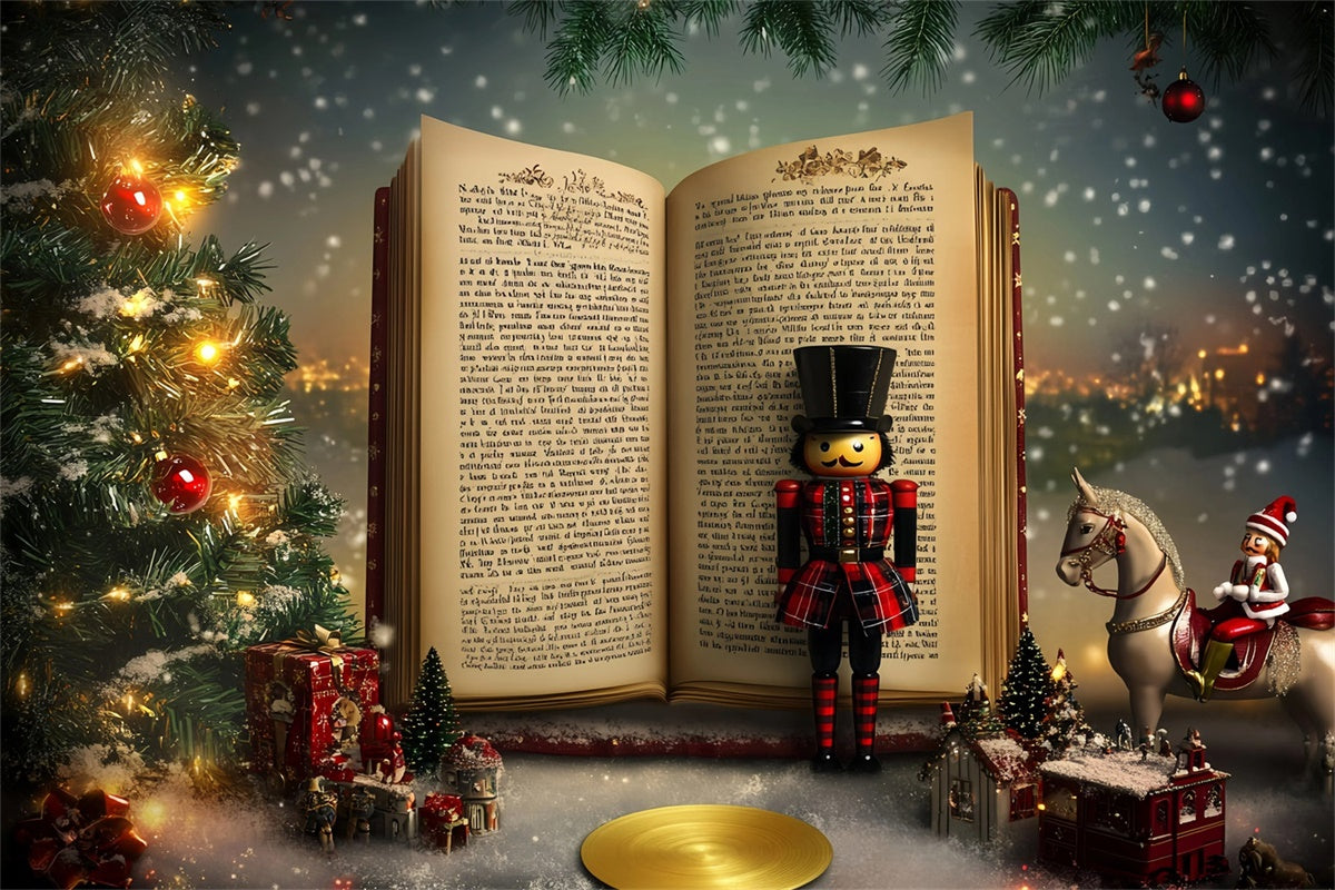 Christmas Backdrop Nutcracker Storybook Dreams Backdrop UK GQ57-30