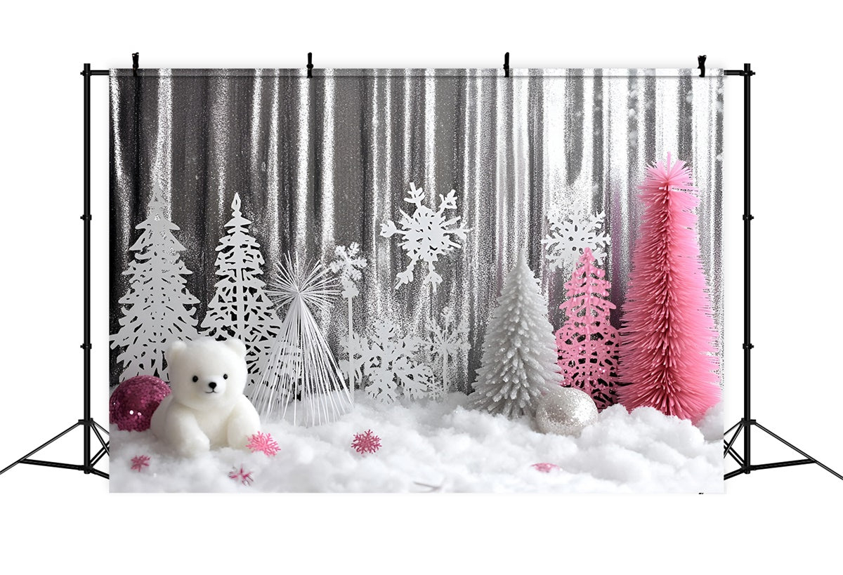Christmas Photography Backdrops Shiny Winter Whimsy Backdrop UK GQ57-36