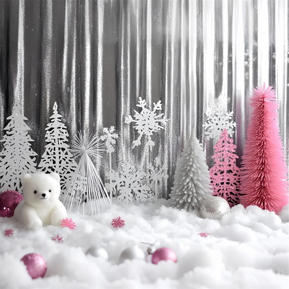 Christmas Photography Backdrops Shiny Winter Whimsy Backdrop UK GQ57-36