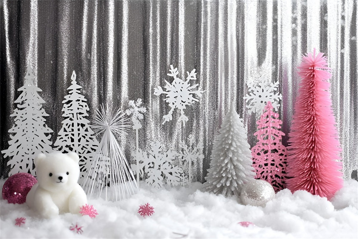 Christmas Photography Backdrops Shiny Winter Whimsy Backdrop UK GQ57-36