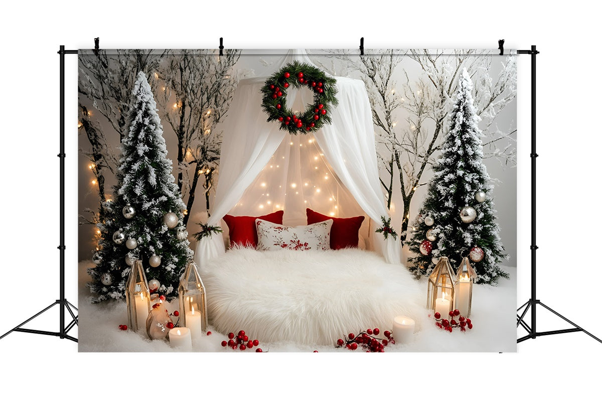 Christmas Backdrops For Photos Winter White Dreams Backdrop UK GQ57-41