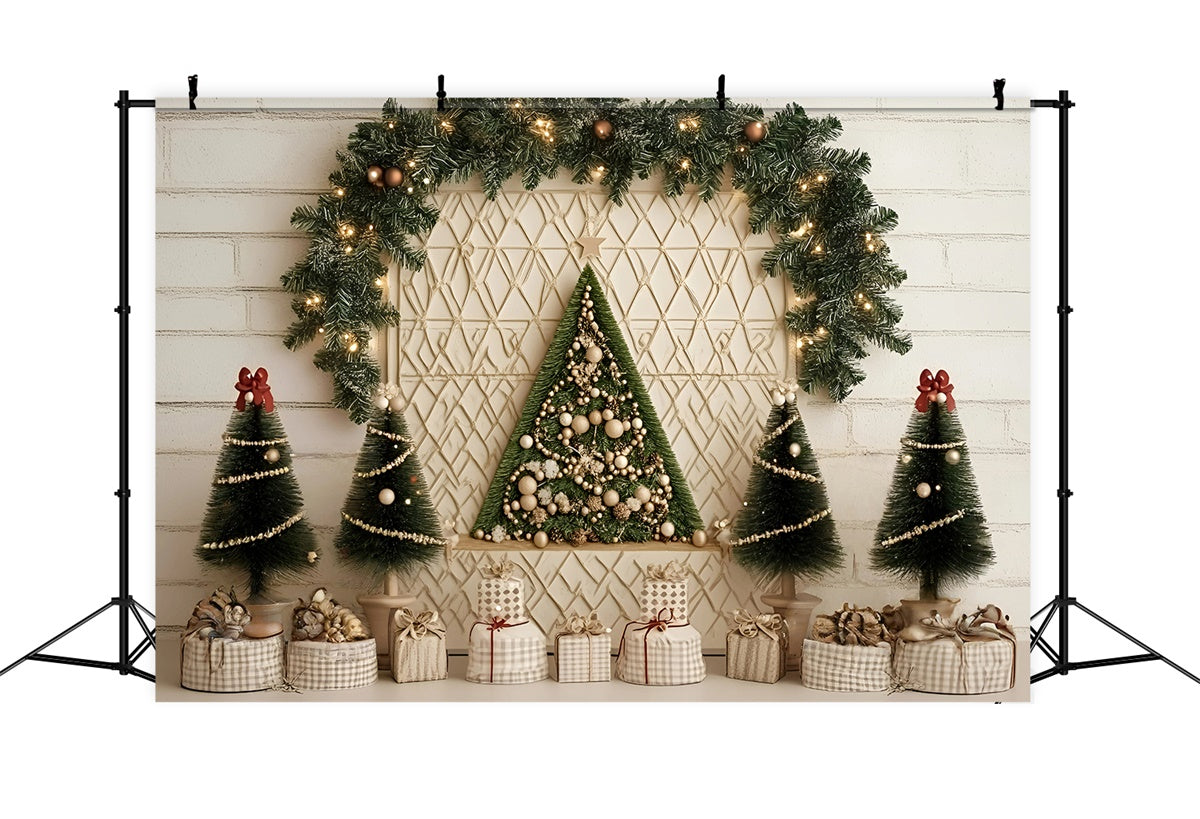 Christmas Backdrops Minimalist Holiday Wall Backdrop UK GQ57-5
