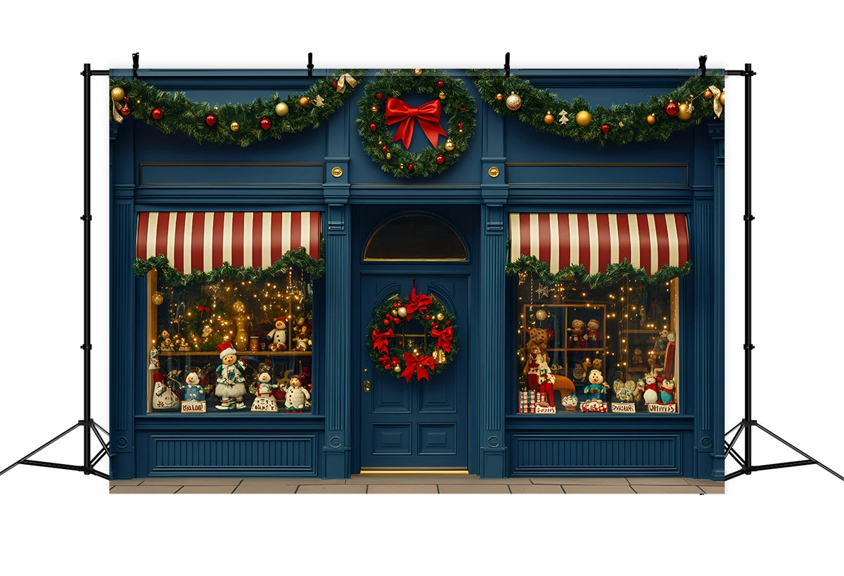 Christmas Backdrops Sale Vintage Holiday Store Backdrop UK GQ57-7