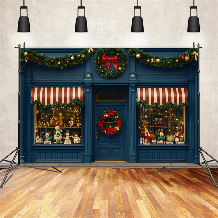 Christmas Backdrops Sale Vintage Holiday Store Backdrop UK GQ57-7