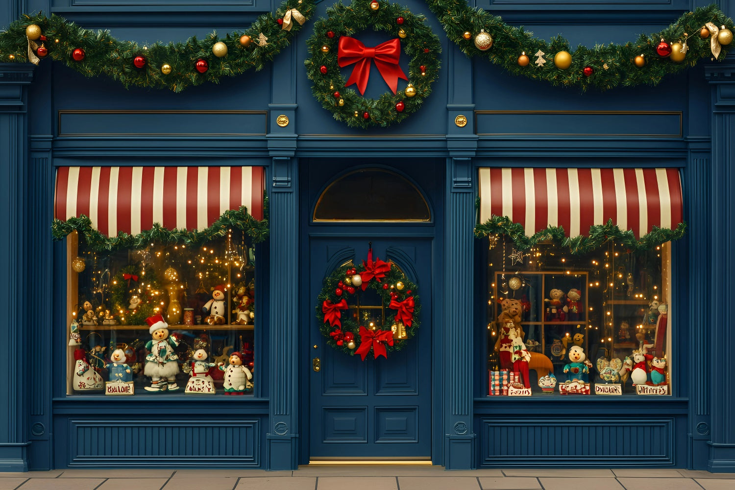 Christmas Backdrops Sale Vintage Holiday Store Backdrop UK GQ57-7