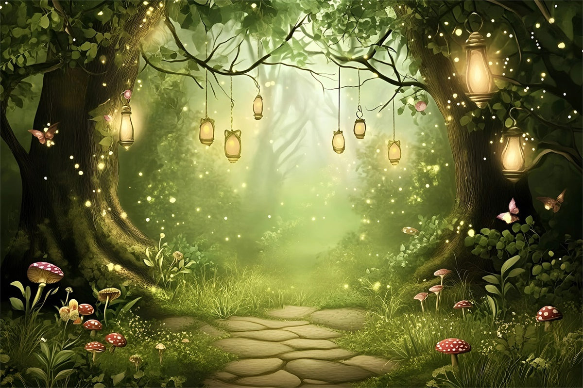 Fairytale Forest Backdrop Magical Grove Gateway Backdrop UK GQ57-79