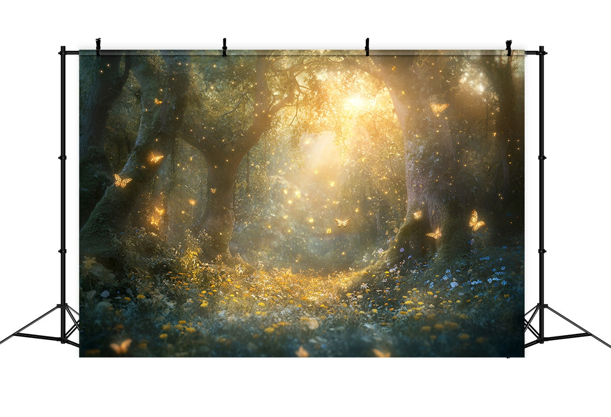 Fantasy Forest Backdrop Sparkling Dream Meadow Backdrop UK GQ57-81