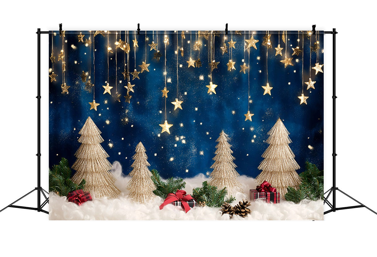 Night Sky Backdrop Sparkling Starfall Holiday Magic Christmas Backdrop Ideas UK GQ58-43