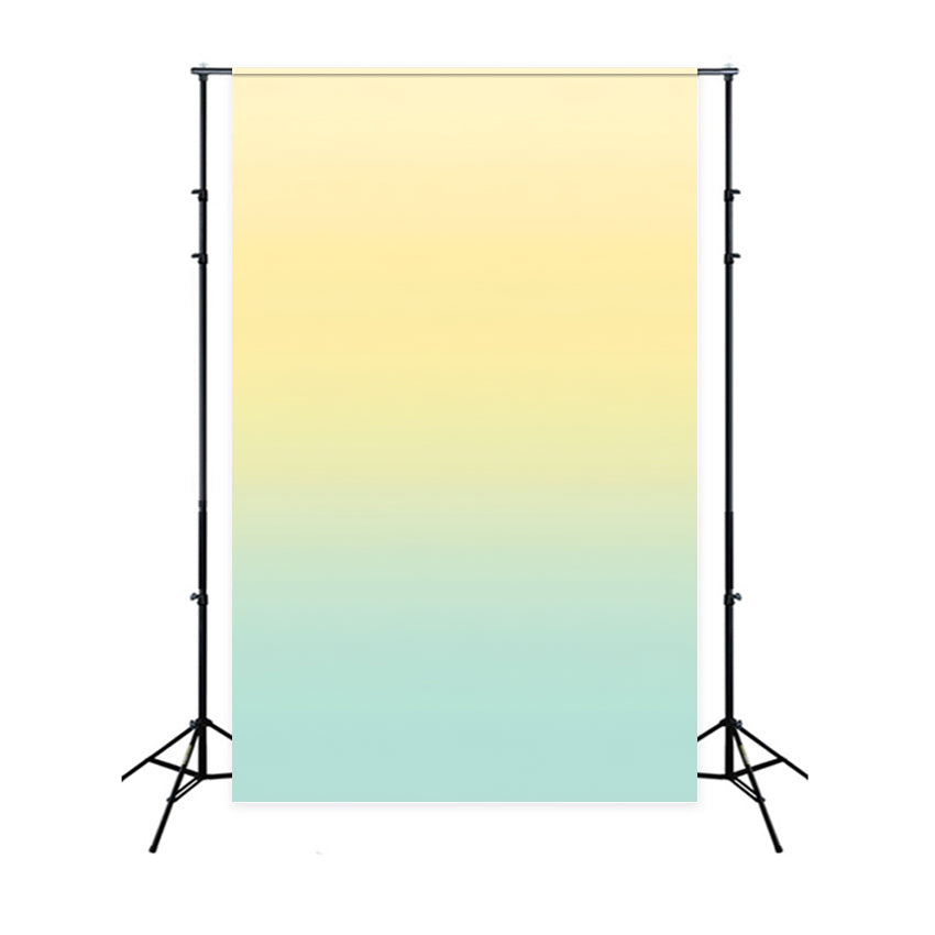 Gradient Backdrop Soft Yellow to Aqua Pastel Gradient Professional Portrait Background UK GQ58-61