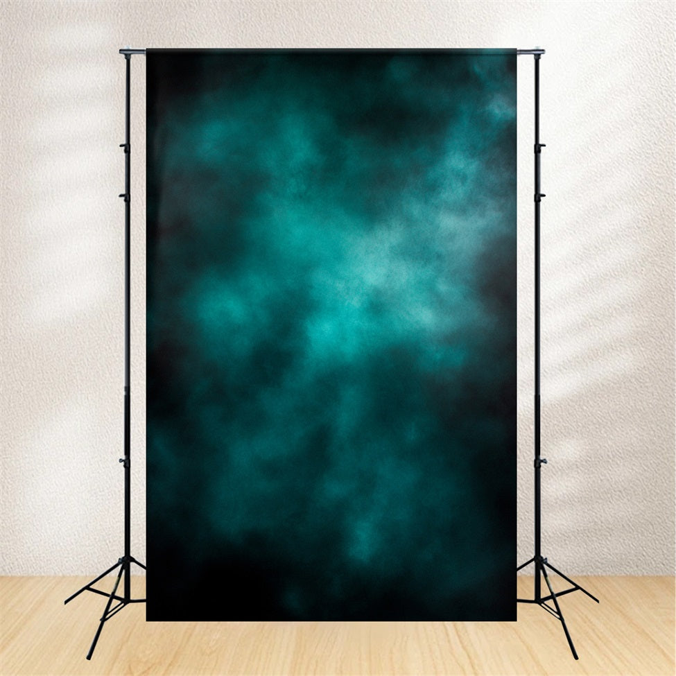 Teal Backdrop Dark Teal Cloudy Gradient Backdrop studio Portrait Background UK GQ58-85