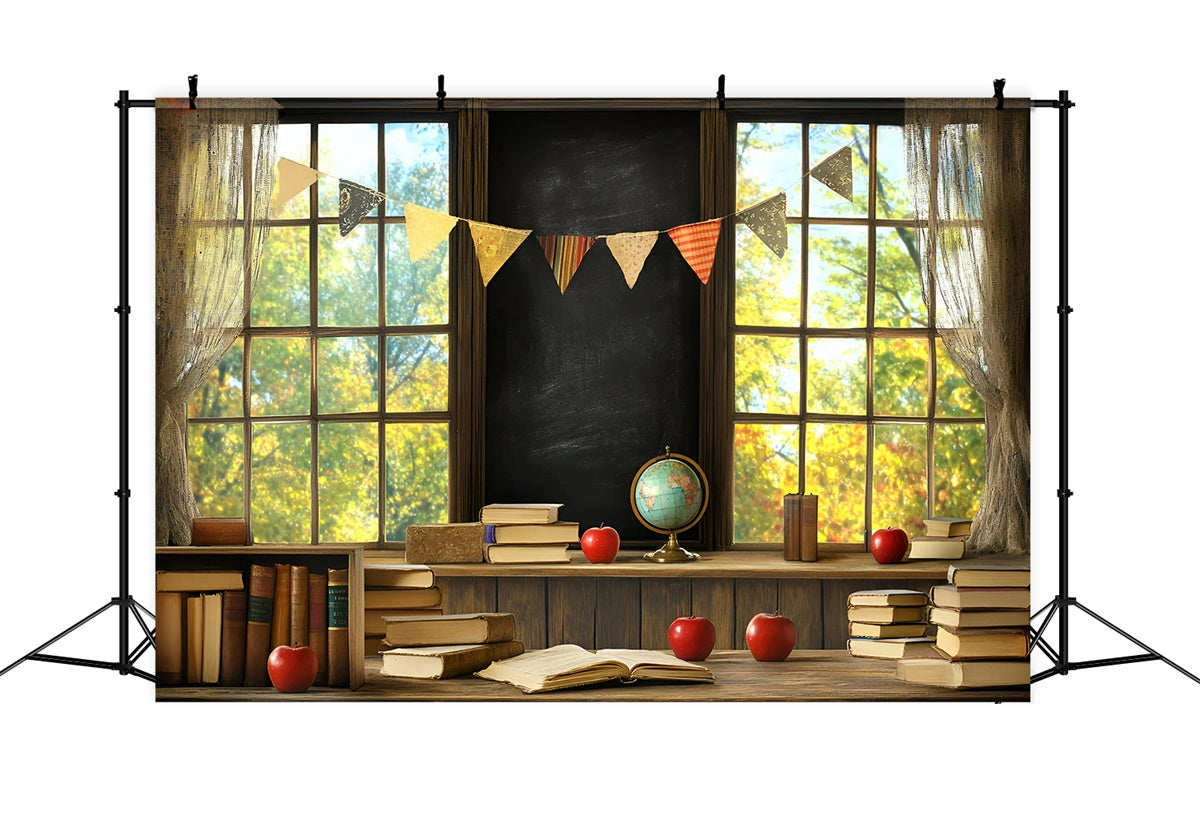 School Backdrop Bookstack Banner Learning Backdrop UK GQ6-120