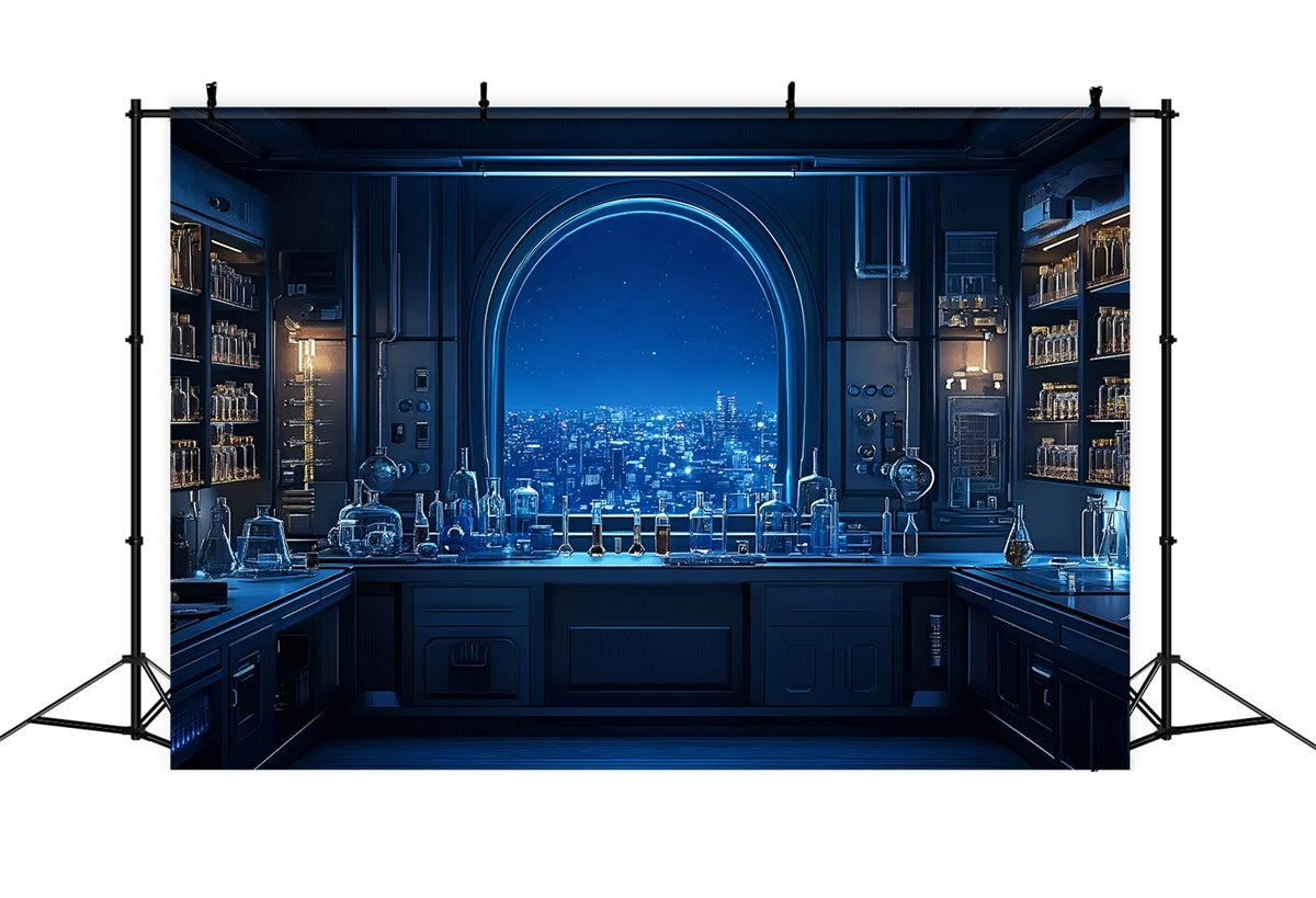 Chemistry Backdrop Modern Education Lab Backdrop UK GQ6-126