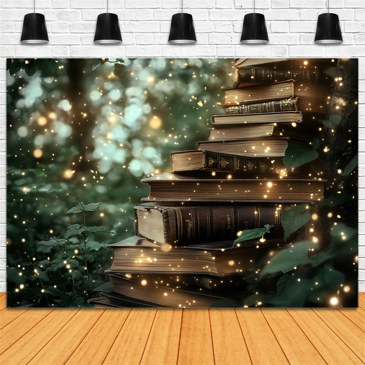 Back To School Backdrop Enchanted Book Glade Backdrop UK GQ6-128