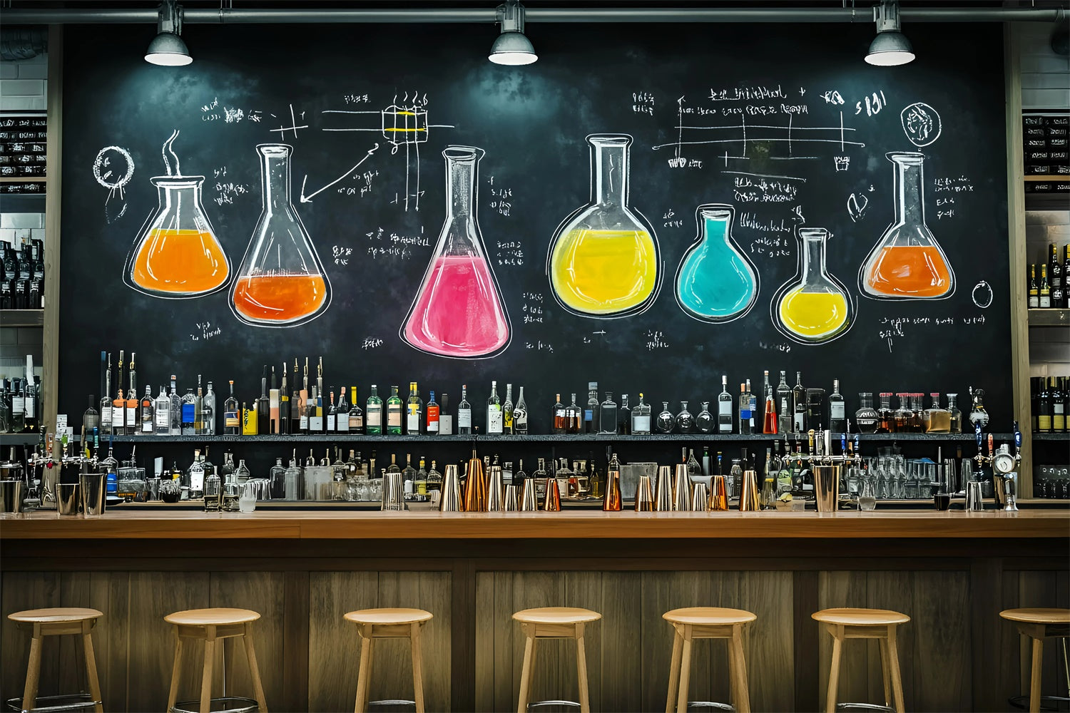 Chemistry Backdrop Creative Classroom Science Backdrop UK GQ6-134