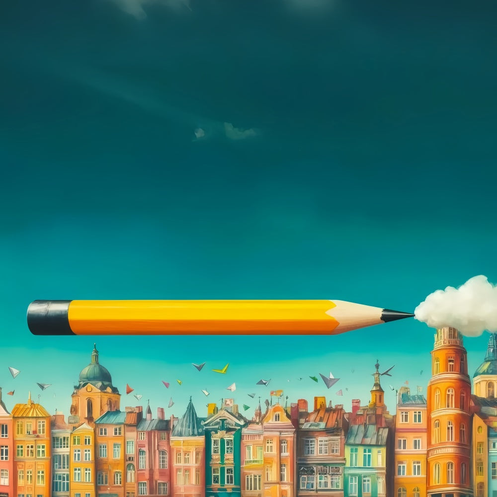 Back To School Backdrop Urban Learning Adventure Backdrop UK GQ6-139