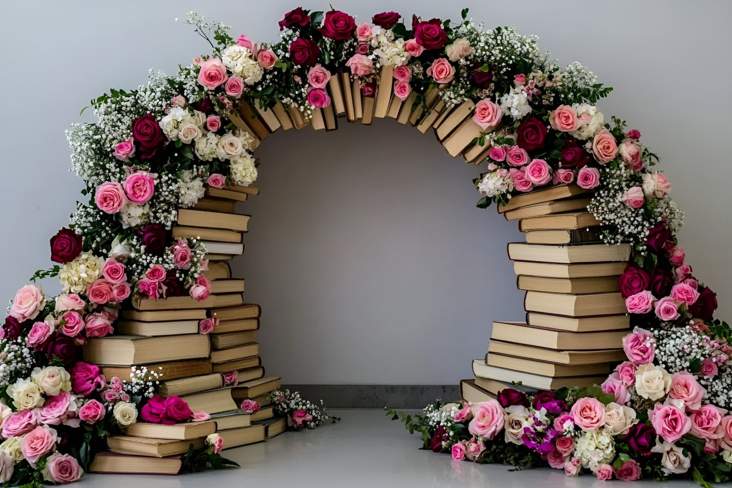 Back To School Photo Backdrop Book Blooms Archway Backdrop UK GQ6-155