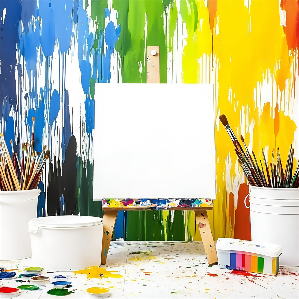 School Picture Backdrop Splash Creativity Art Backdrop UK GQ6-161