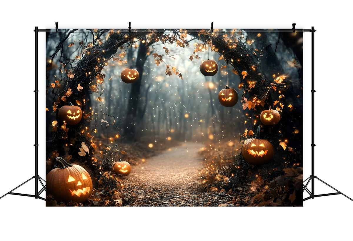 Forest Photo Backdrop Magic Arch Path Halloween Photo Backdrop UK GQ6-193