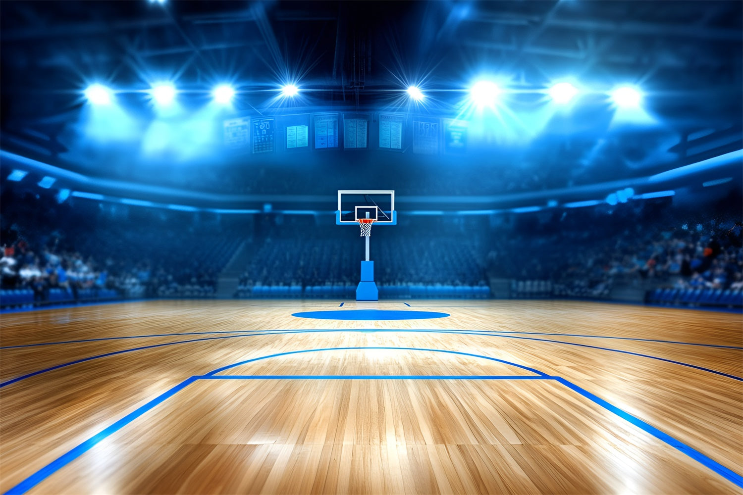 Basketball Backdrops Pro Court Spotlight Backdrop UK GQ6-263