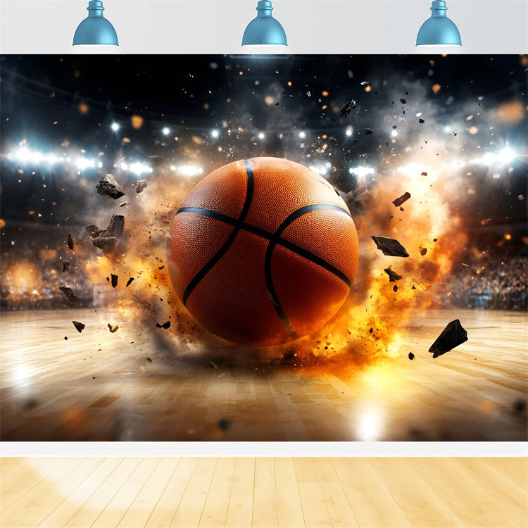 Basketball Photography Backdrop Power Shot Energy Backdrop UK GQ6-271