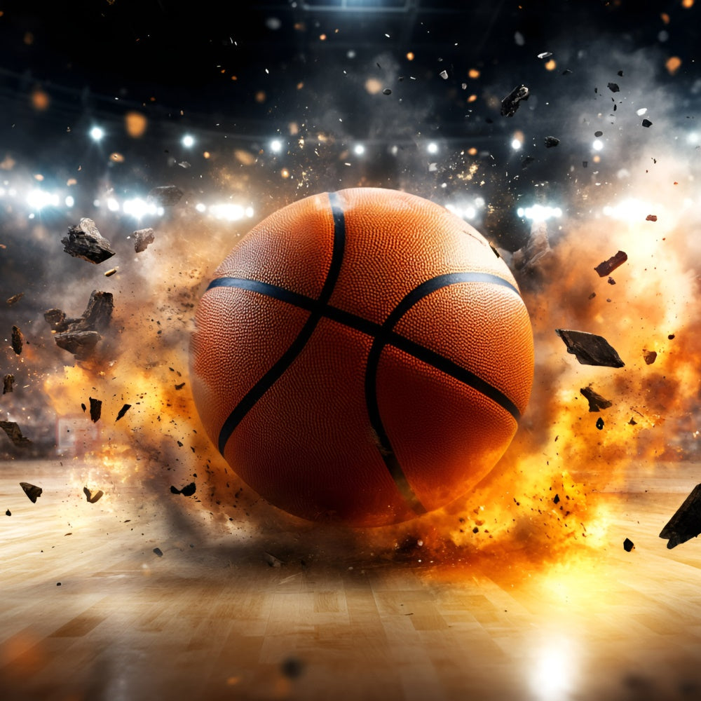 Basketball Photography Backdrop Power Shot Energy Backdrop UK GQ6-271