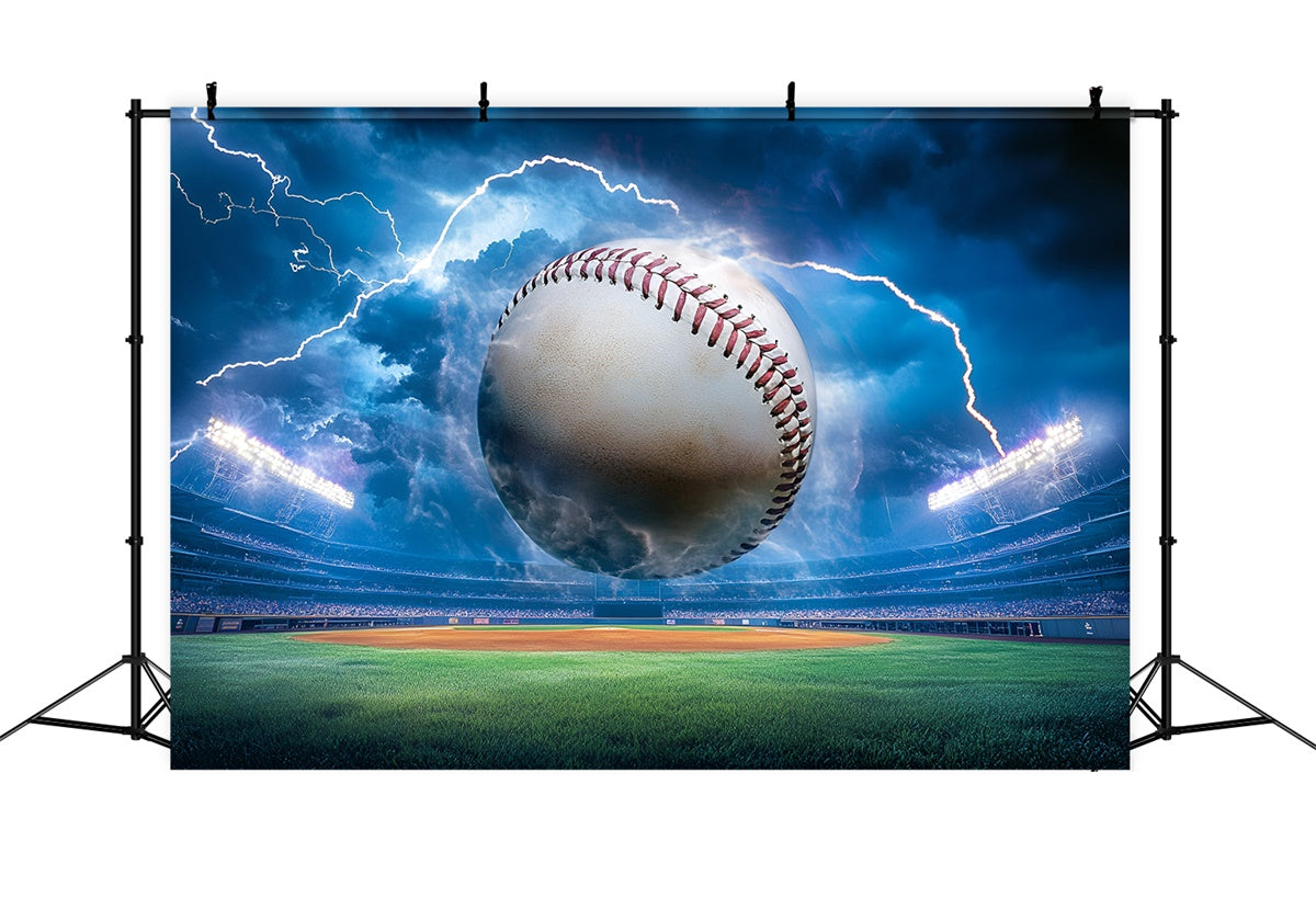 Baseball Photo Backdrop Storm Strike Baseball Backdrop UK GQ6-276