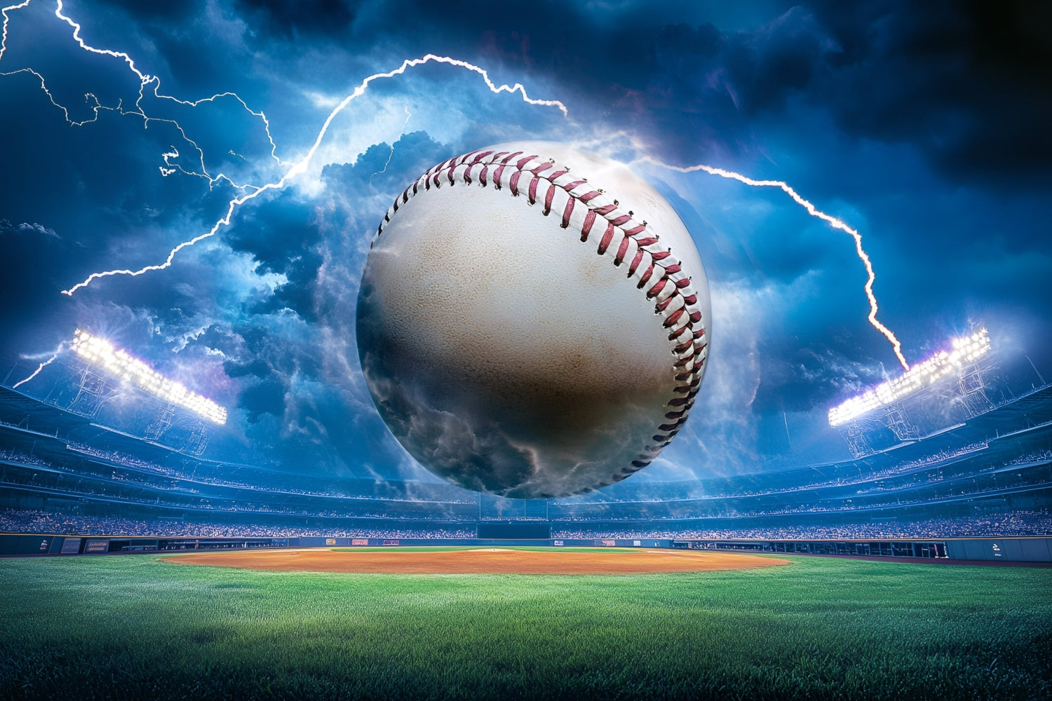 Baseball Photo Backdrop Storm Strike Baseball Backdrop UK GQ6-276