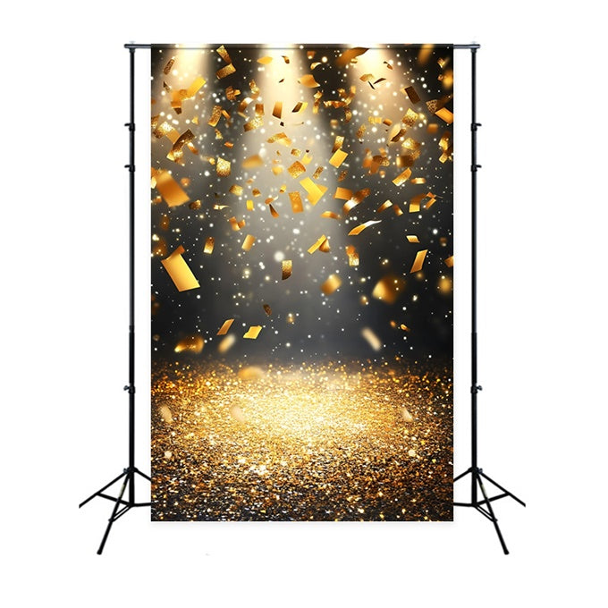 Sports Backdrop Golden Confetti Spotlight Backdrop UK GQ6-287
