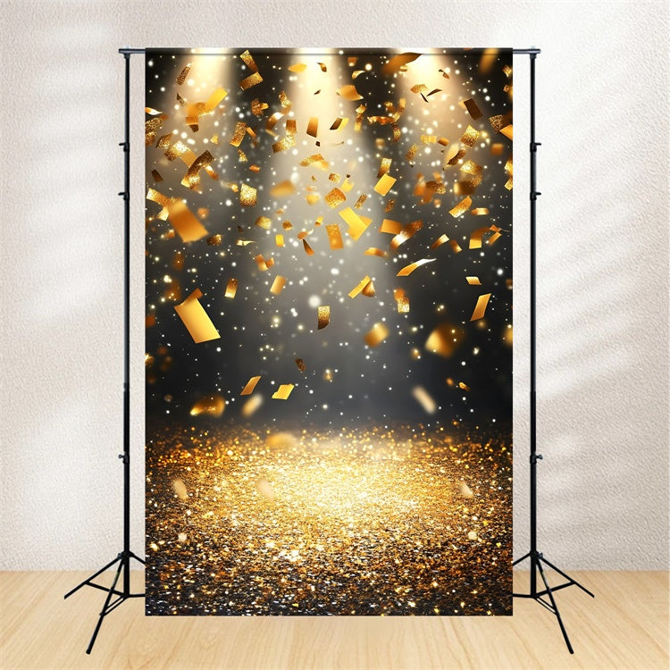Sports Backdrop Golden Confetti Spotlight Backdrop UK GQ6-287