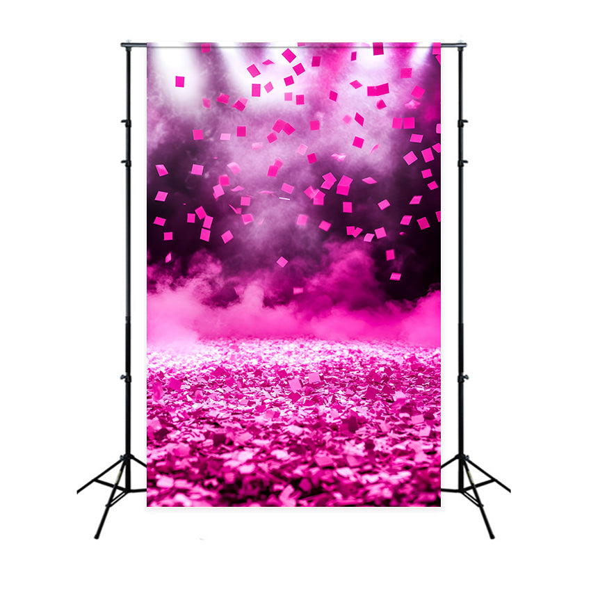 Sports Backdrops Spotlight Pink Confetti Backdrop UK GQ6-288
