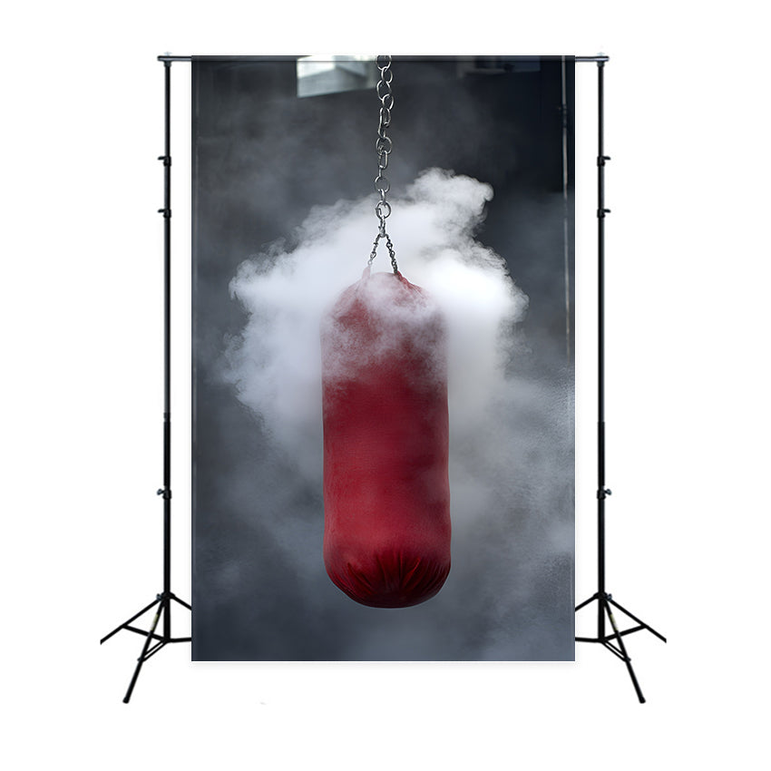 Sports Photography Backdrop Smoke Punch Training Backdrop UK GQ6-290