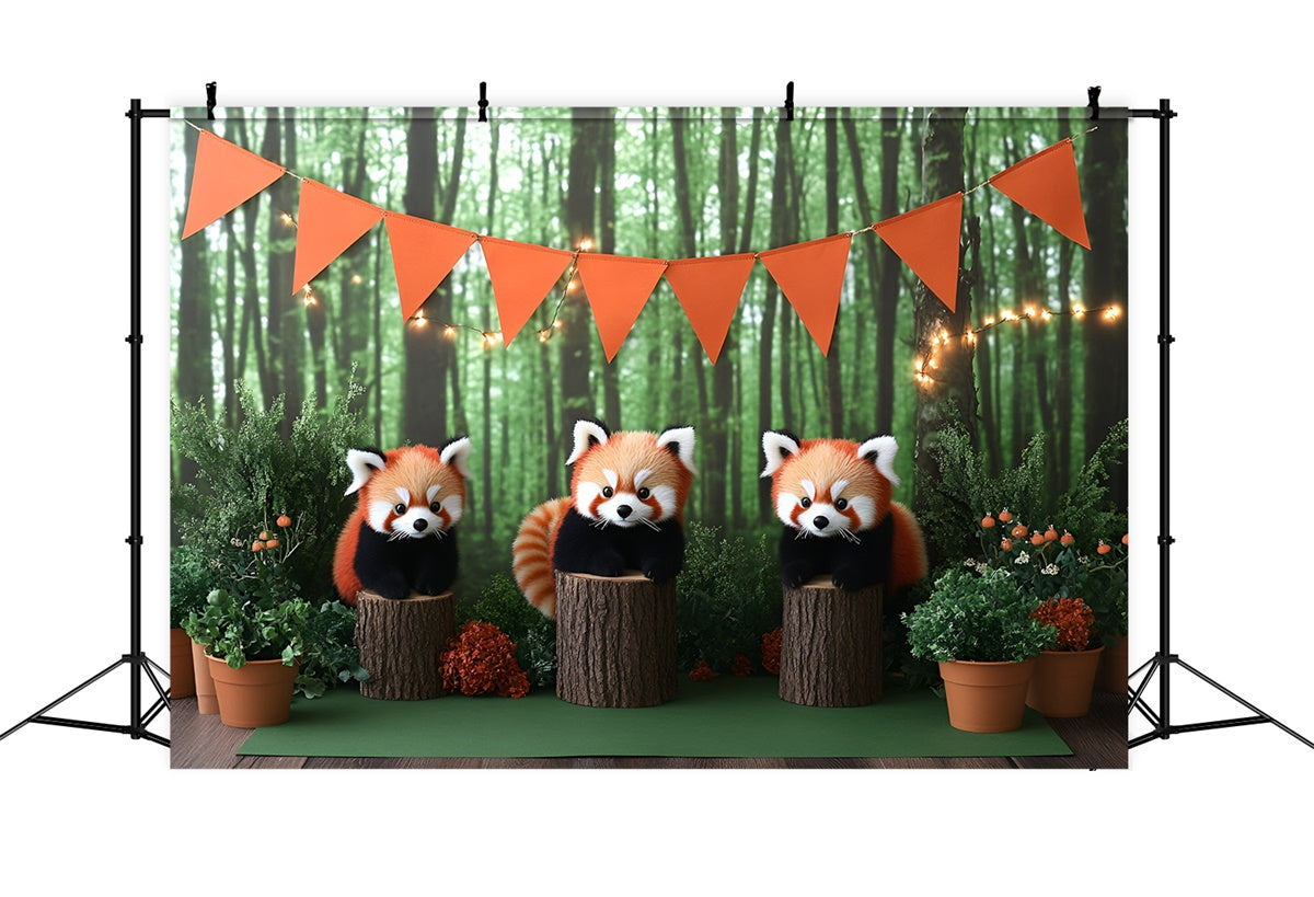 Smash Cake Backdrop Woodland Cubs Adventure Backdrop UK GQ6-294