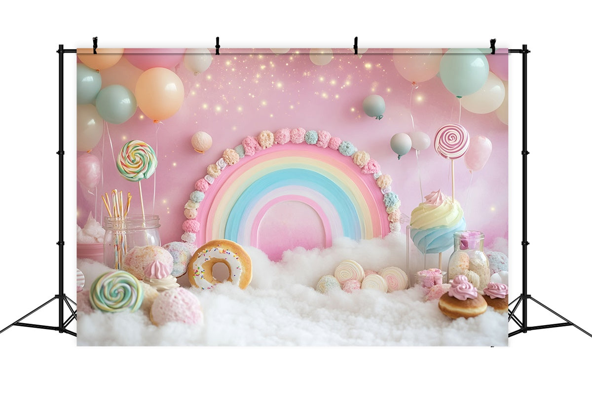 Cake Smash Photography Backdrop Donut Dreams Soft Backdrop UK GQ6-303