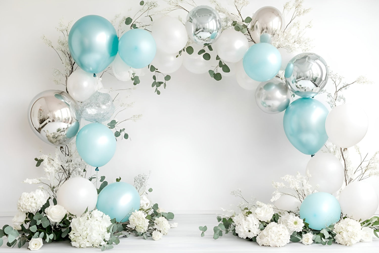 Happy Birthday Backdrop Elegant Balloon Arch Backdrop UK GQ6-318