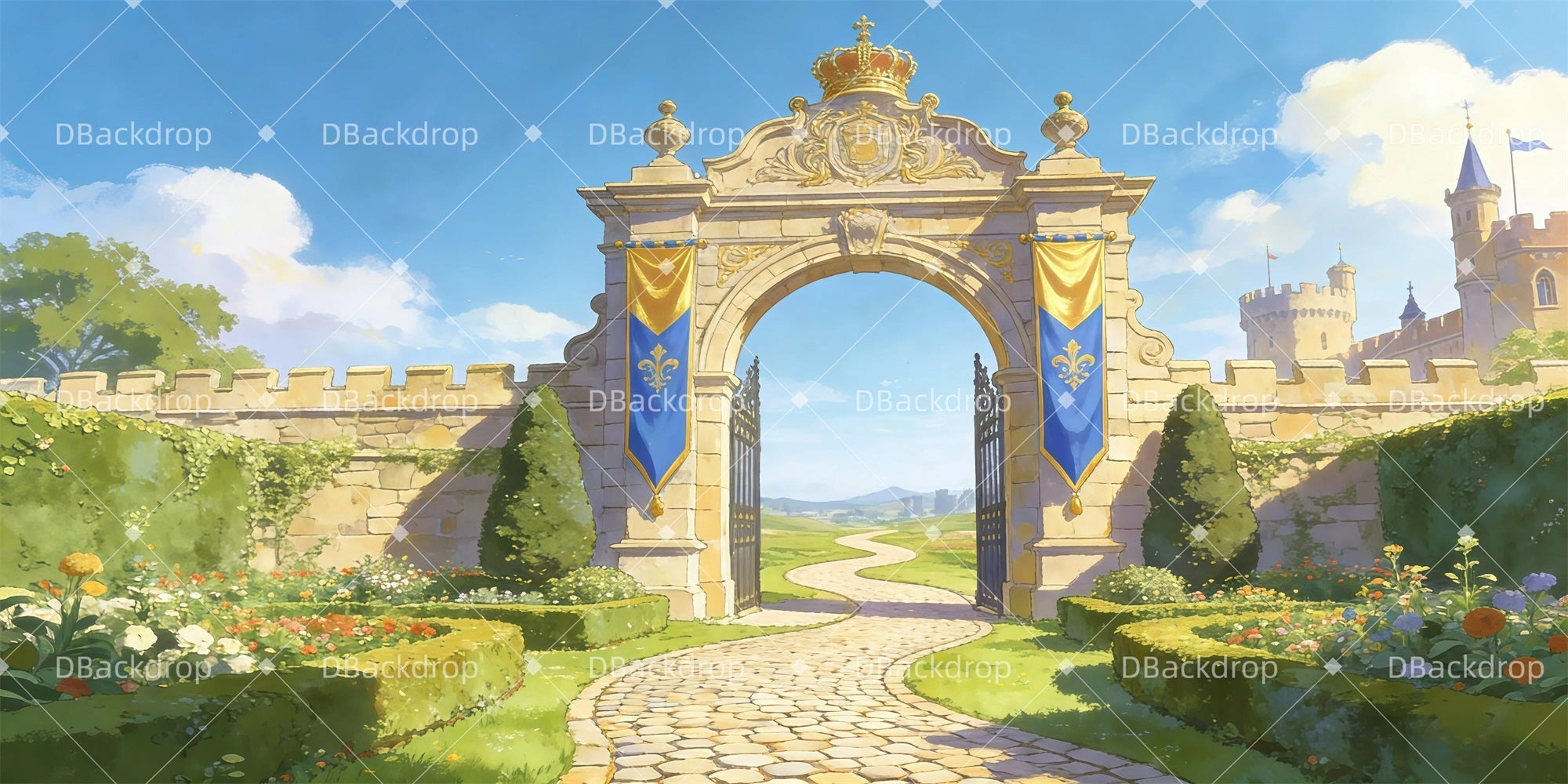 Performance Backdrops Campus Gate Theater Stage Backdrop UK GQ61-T13