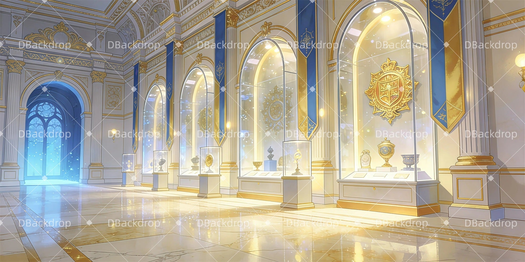 Stage Backdrop History Museum Theater Backdrops For Sale UK GQ61-T18