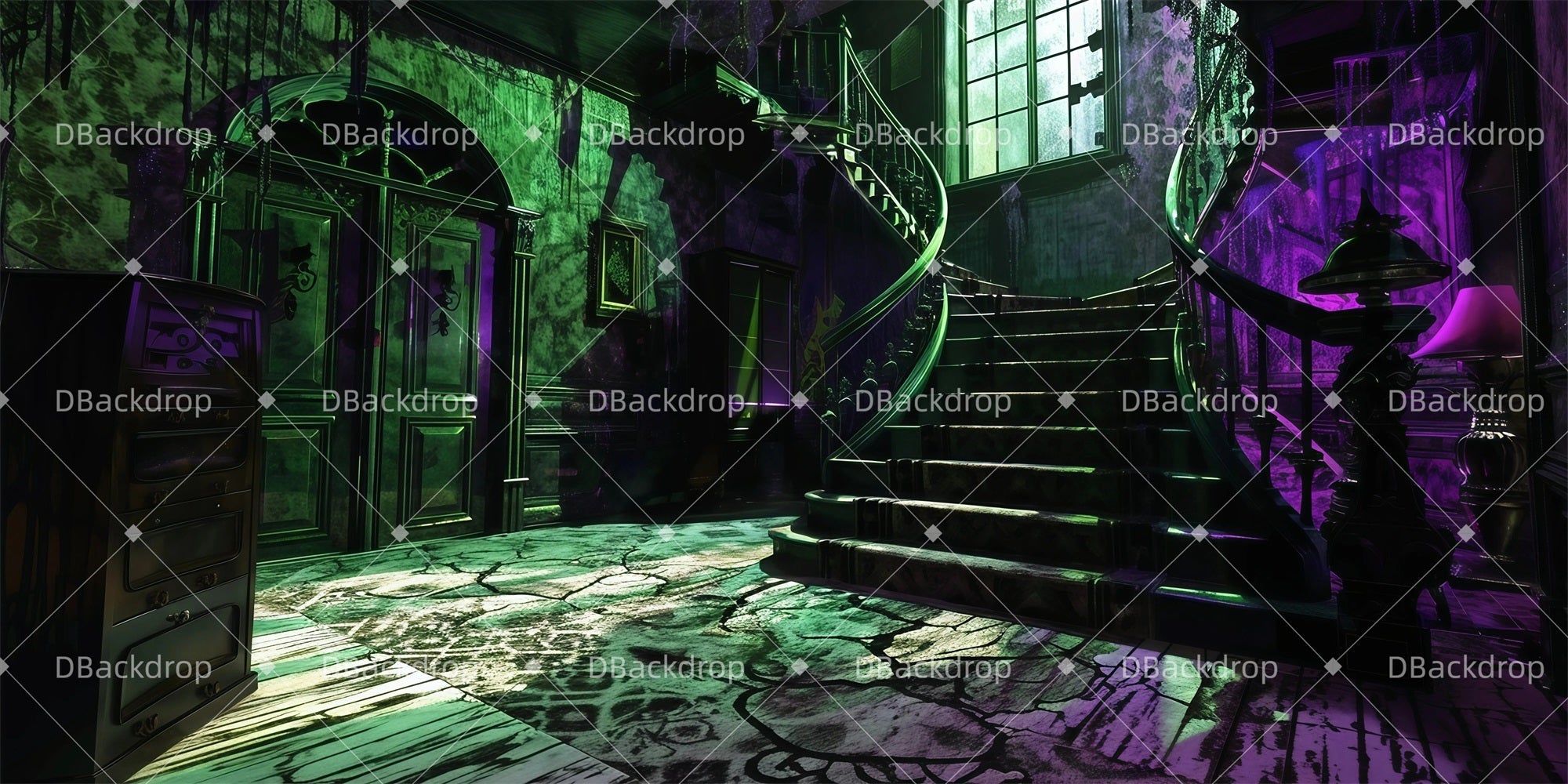 Stage Backdrops Twisted House Theater Backdrops For Sale UK GQ61-T3