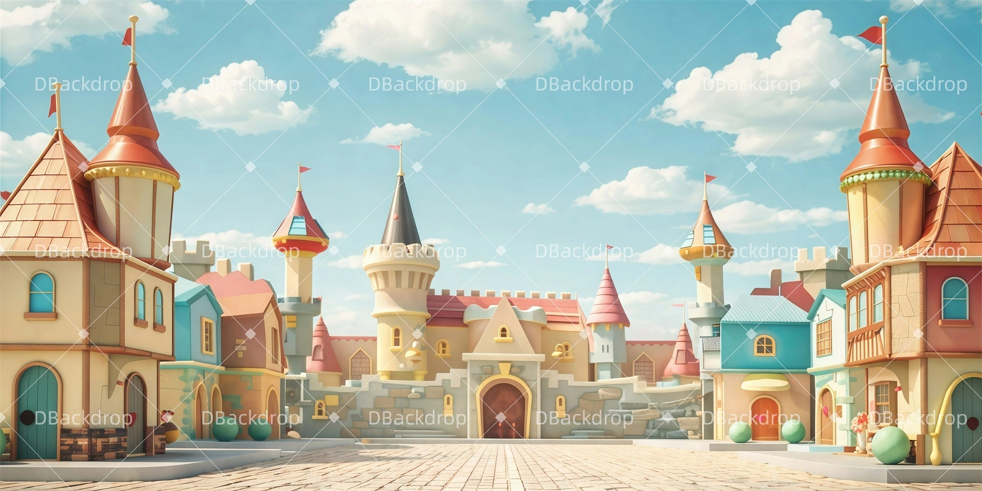 Theater Stage Backdrop Toyland Kingdom Performance Backdrops UK GQ62-T21