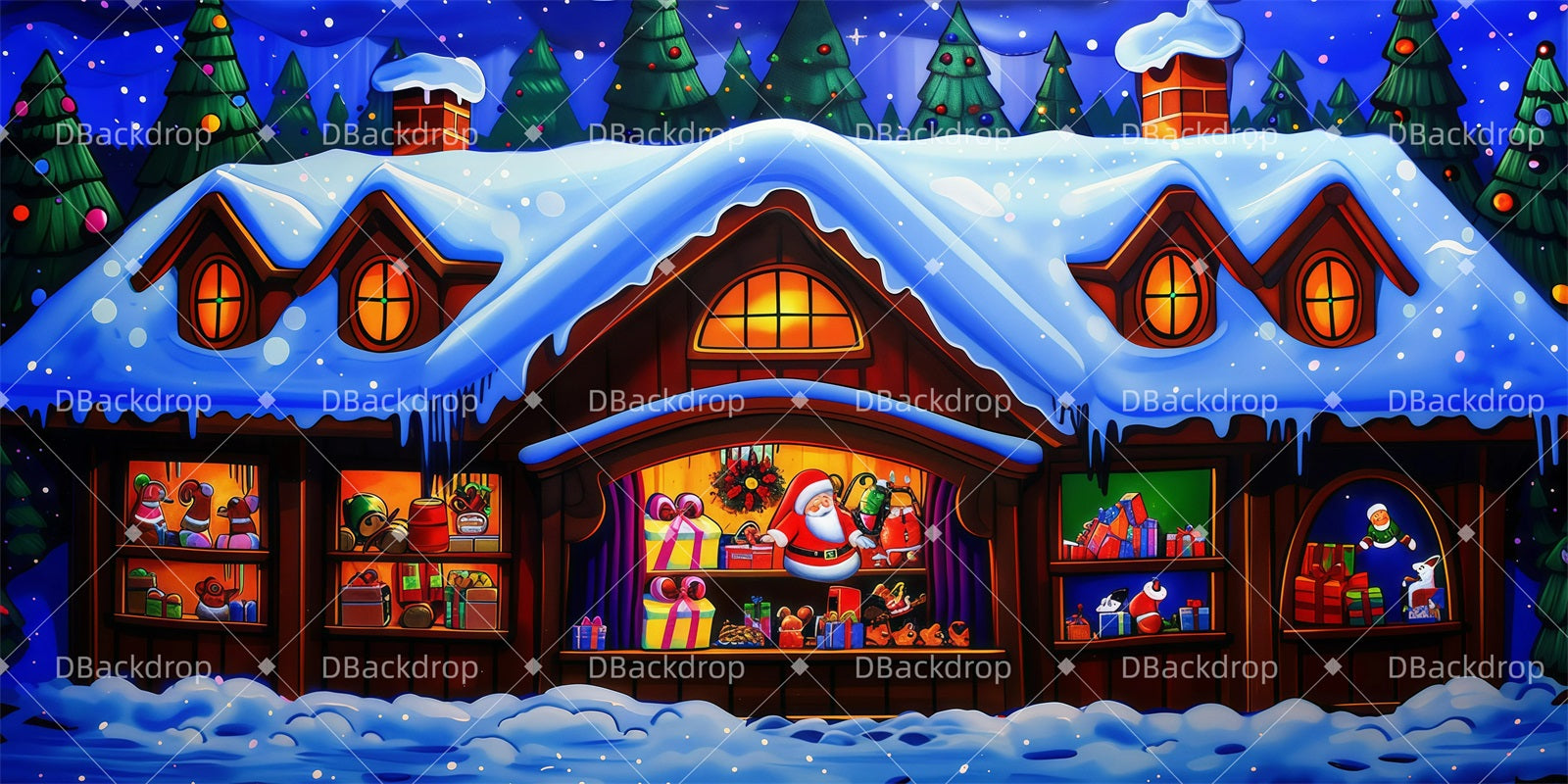 Professional Stage Backdrops Toy Workshop Theater Backdrop UK GQ62-T25