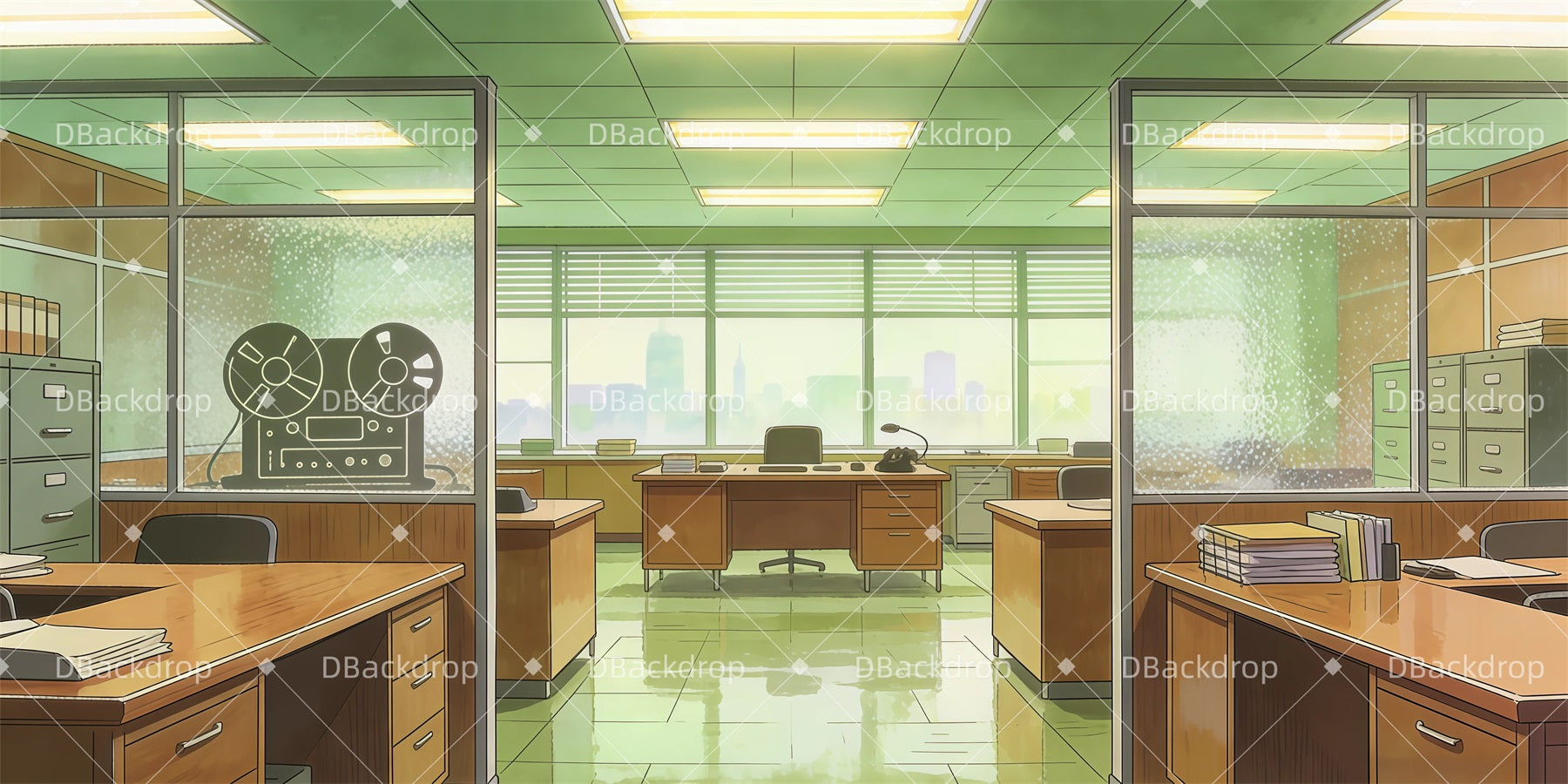 Theater Backdrop Music Producer Office Stage Backdrop Ideas UK GQ62-T46