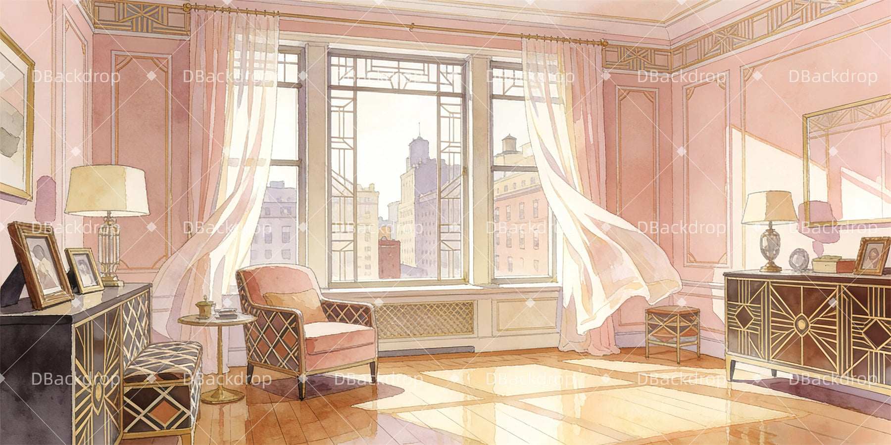 Performance Backdrops Roxie's Apartment Professional Stage Backdrops UK GQ63-T13