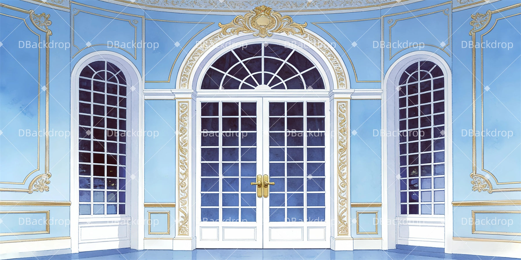 Theater Backdrop Elegant Parlor Professional Stage Backdrops UK GQ63-T28