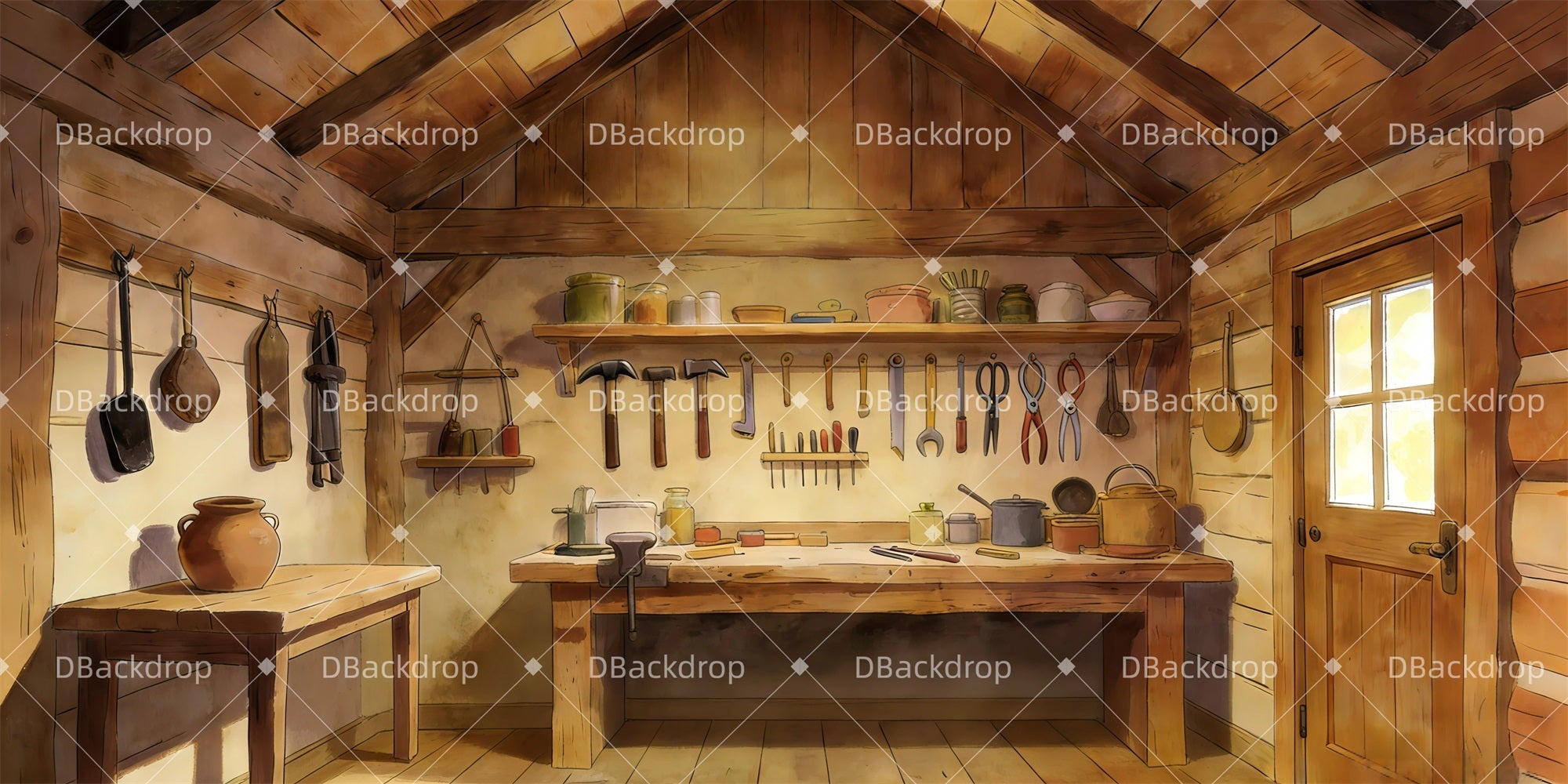 Stage Backdrop Ideas Coppelius Workshop Theater Backdrops For Sale UK GQ63-T34