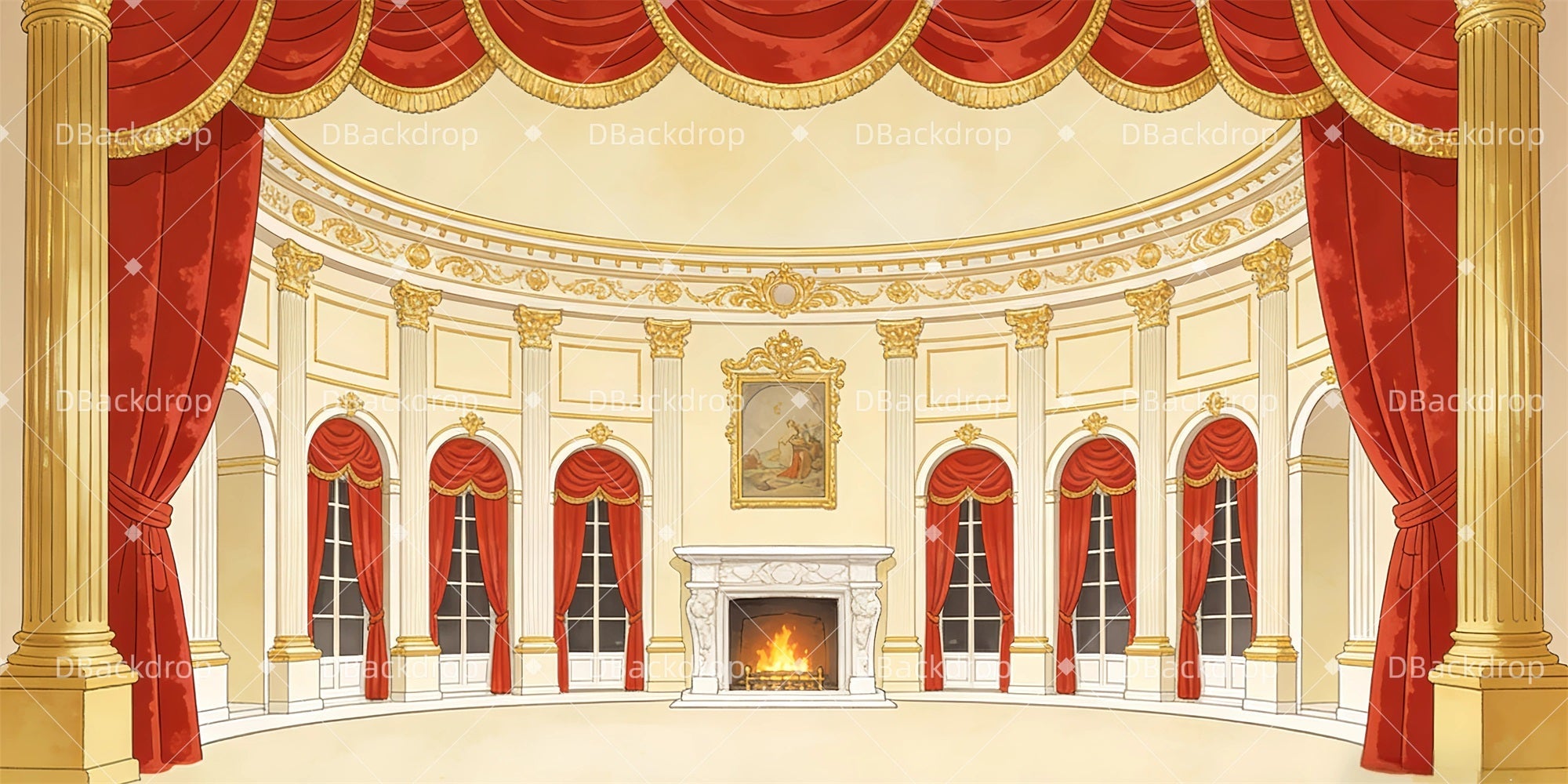 Dance Recital Backdrops Wedding Ballroom Professional Stage Backdrops UK GQ63-T40