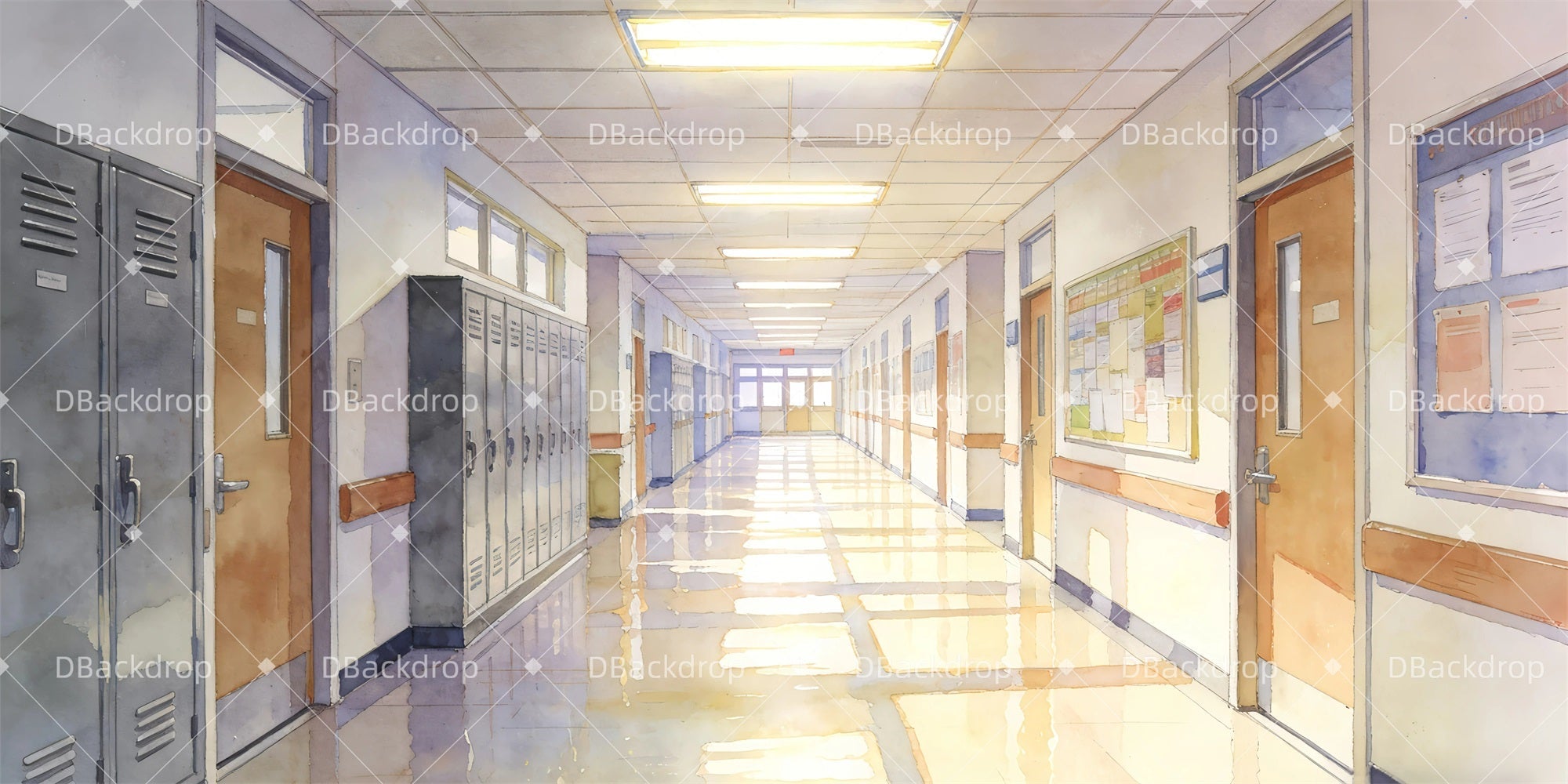 Cheap Theater Backdrops School Hallway Stage Backdrop Ideas UK GQ63-T56