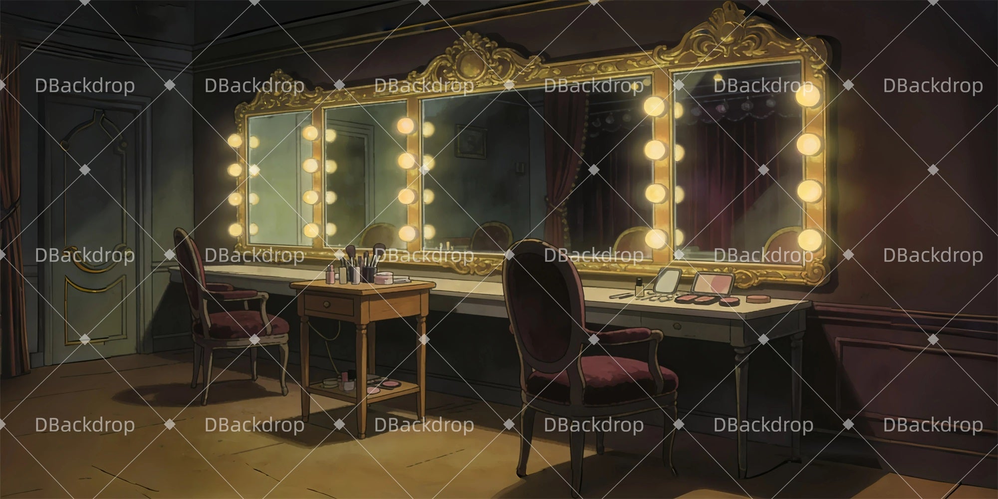 Performance Backdrop Dressing Room Professional Stage Backdrops UK GQ63-T62