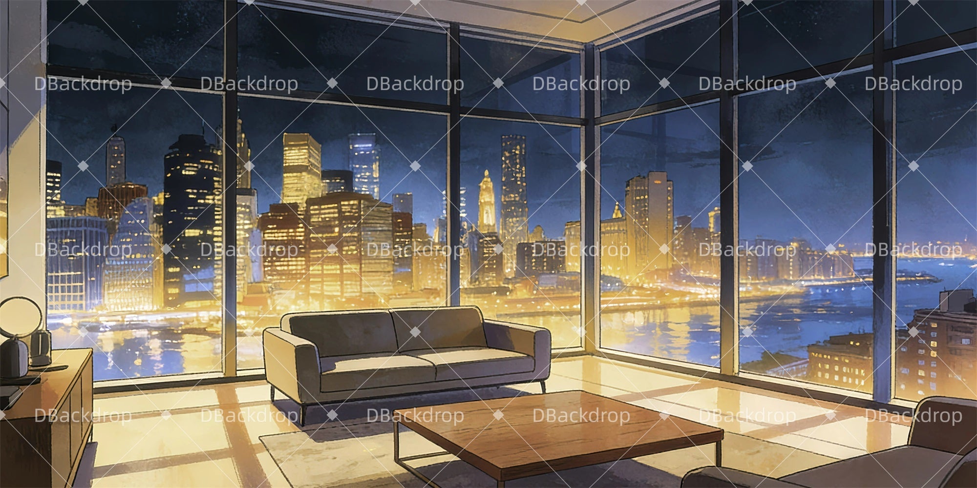 Movie Theater Backdrop Luxury Hotel Suite Stage Backdrop UK GQ63-T68