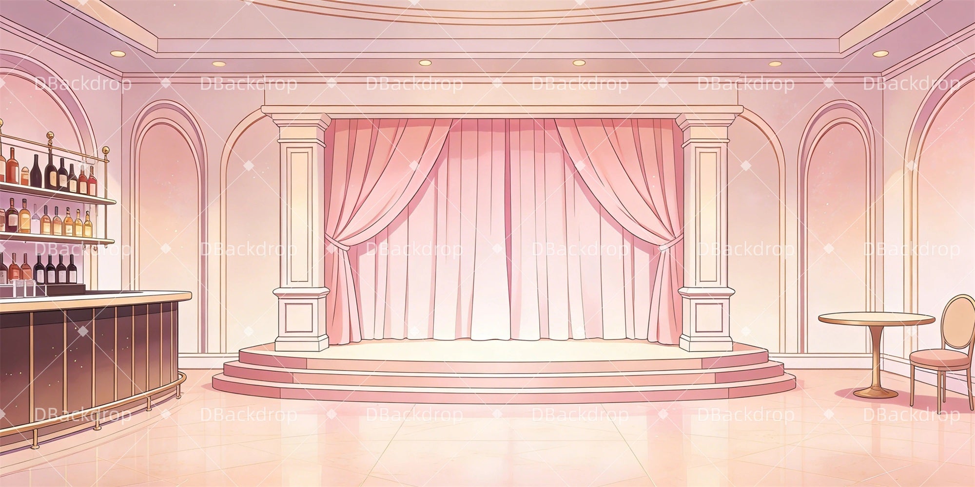 Dance Backdrop Jazz Lounge Professional Stage Backdrops UK GQ63-T88